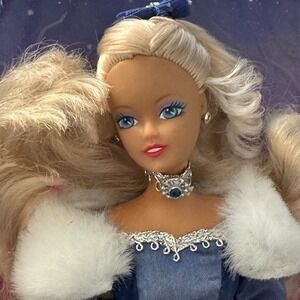 1999 Special Limited Edition Barbie‎ Doll Blue Gown New Partial Box